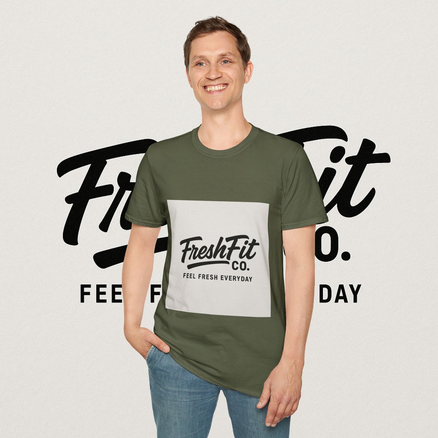 FreshFit Unisex Softstyle T-Shirt | Casual Wear, Gift for Fitness Enthusiasts, Everyday Comfort, Stylish Tee, Motivational Apparel