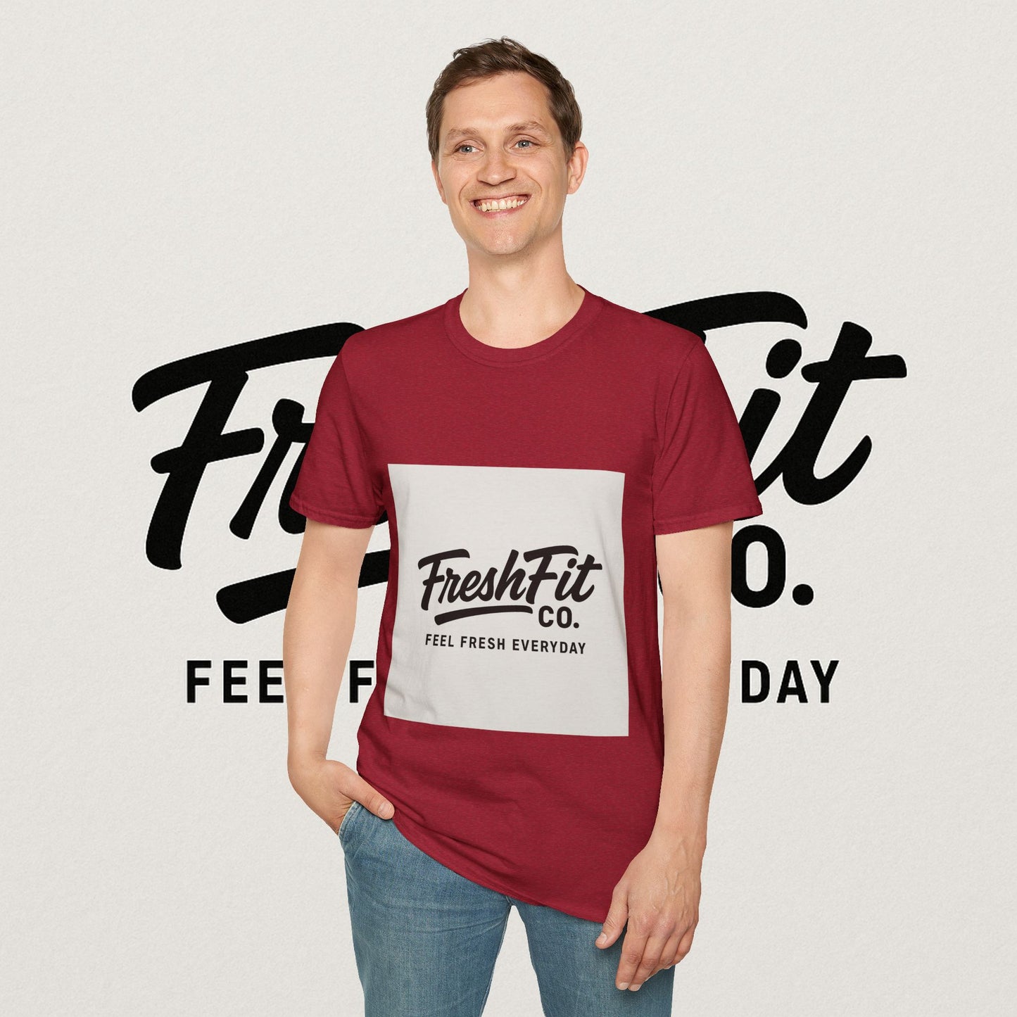 FreshFit Unisex Softstyle T-Shirt | Casual Wear, Gift for Fitness Enthusiasts, Everyday Comfort, Stylish Tee, Motivational Apparel