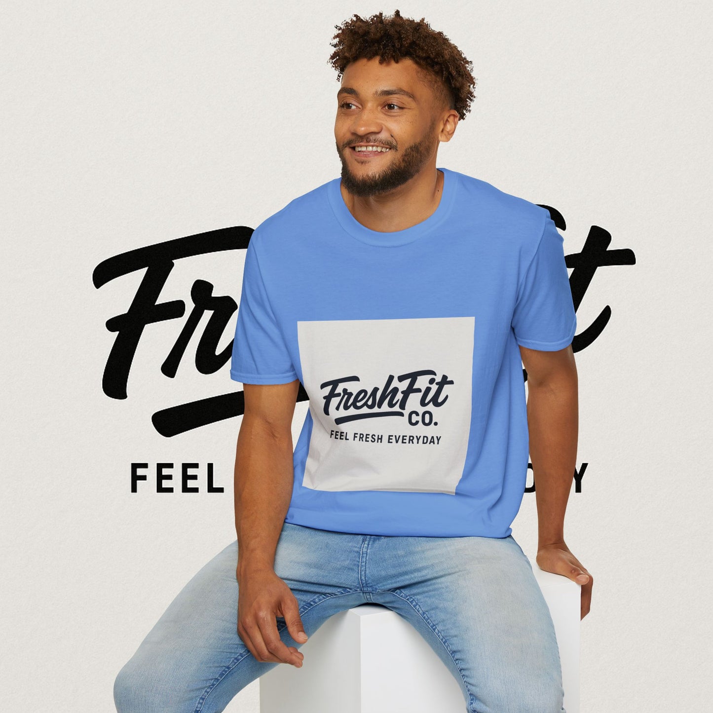 FreshFit Unisex Softstyle T-Shirt | Casual Wear, Gift for Fitness Enthusiasts, Everyday Comfort, Stylish Tee, Motivational Apparel