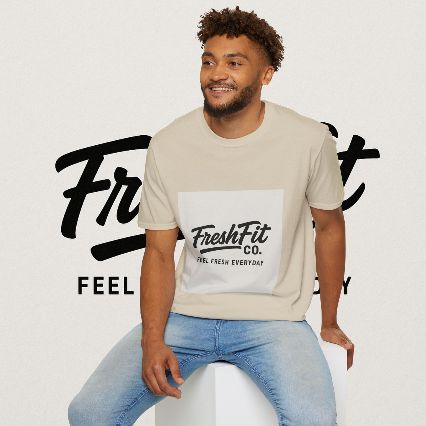 FreshFit Unisex Softstyle T-Shirt | Casual Wear, Gift for Fitness Enthusiasts, Everyday Comfort, Stylish Tee, Motivational Apparel