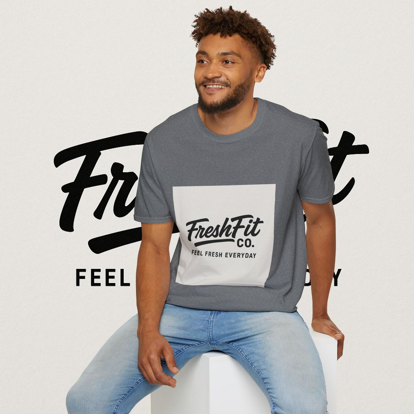 FreshFit Unisex Softstyle T-Shirt | Casual Wear, Gift for Fitness Enthusiasts, Everyday Comfort, Stylish Tee, Motivational Apparel