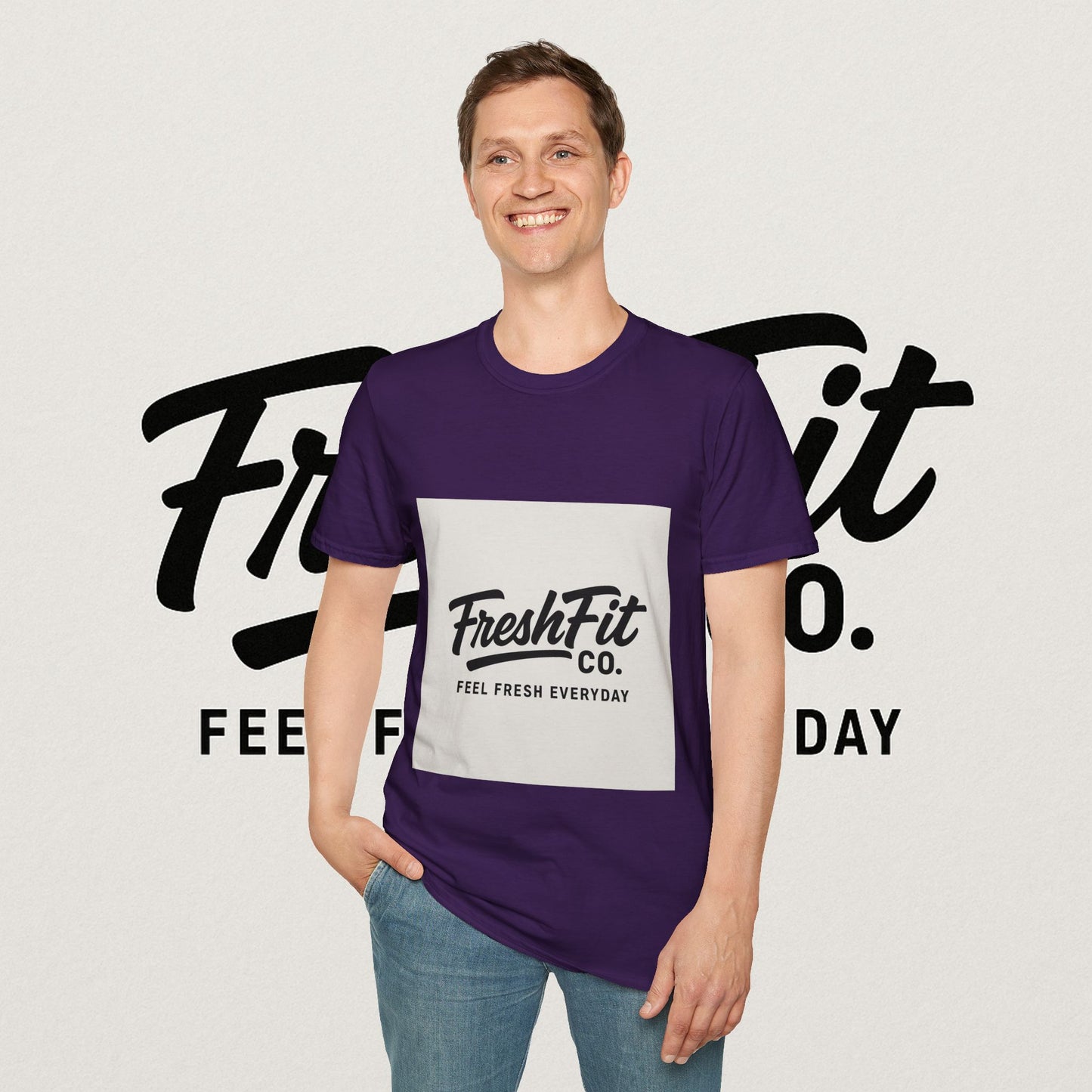 FreshFit Unisex Softstyle T-Shirt | Casual Wear, Gift for Fitness Enthusiasts, Everyday Comfort, Stylish Tee, Motivational Apparel