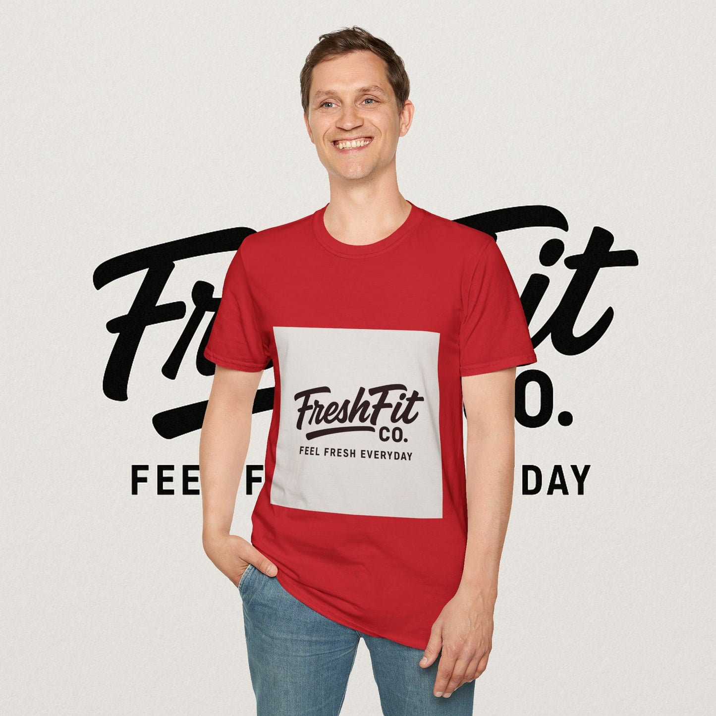 FreshFit Unisex Softstyle T-Shirt | Casual Wear, Gift for Fitness Enthusiasts, Everyday Comfort, Stylish Tee, Motivational Apparel