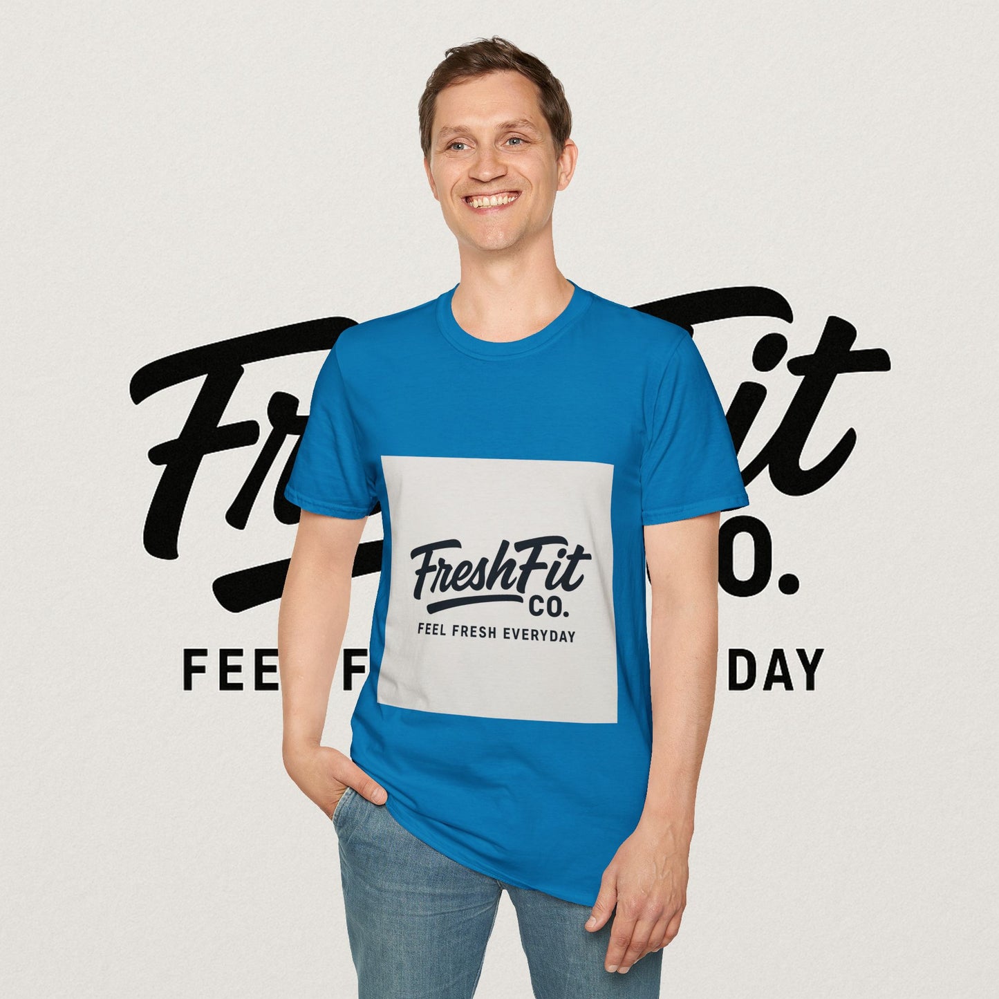 FreshFit Unisex Softstyle T-Shirt | Casual Wear, Gift for Fitness Enthusiasts, Everyday Comfort, Stylish Tee, Motivational Apparel