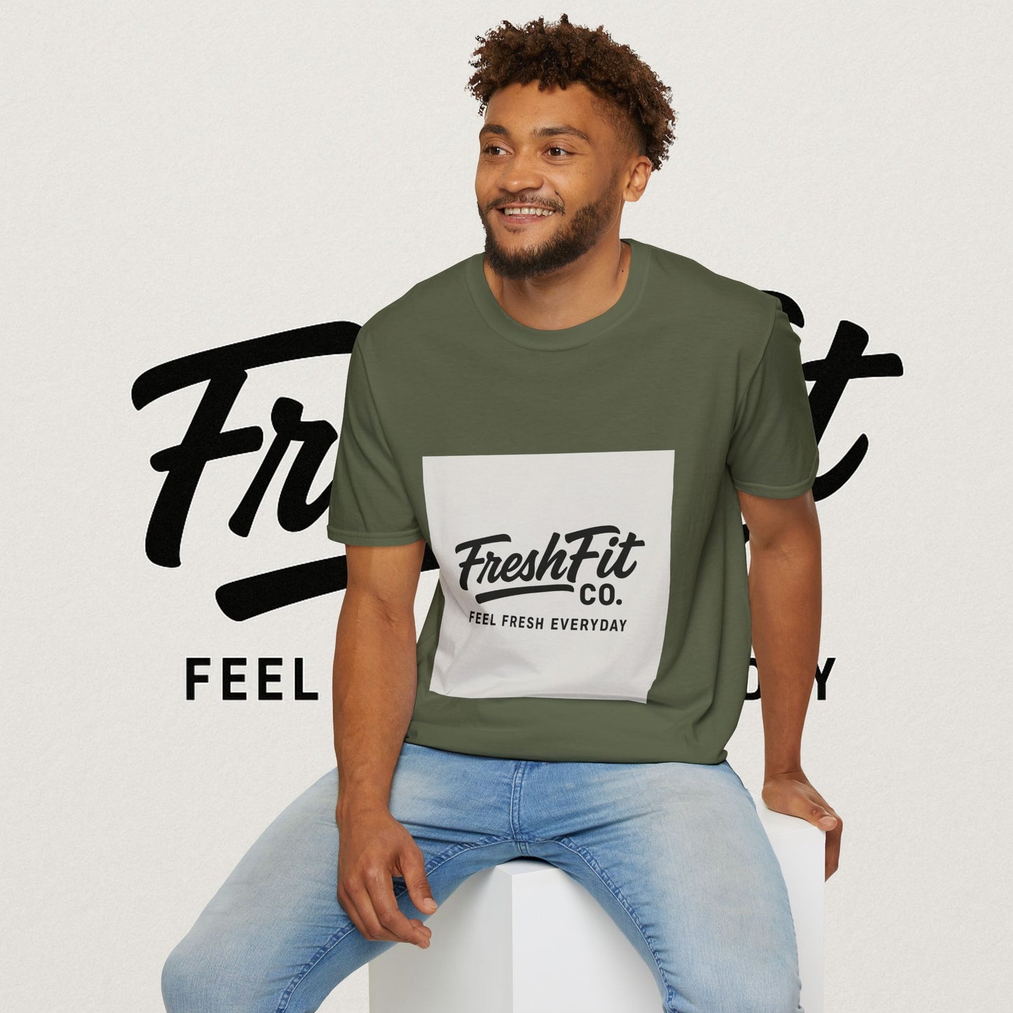 FreshFit Unisex Softstyle T-Shirt | Casual Wear, Gift for Fitness Enthusiasts, Everyday Comfort, Stylish Tee, Motivational Apparel
