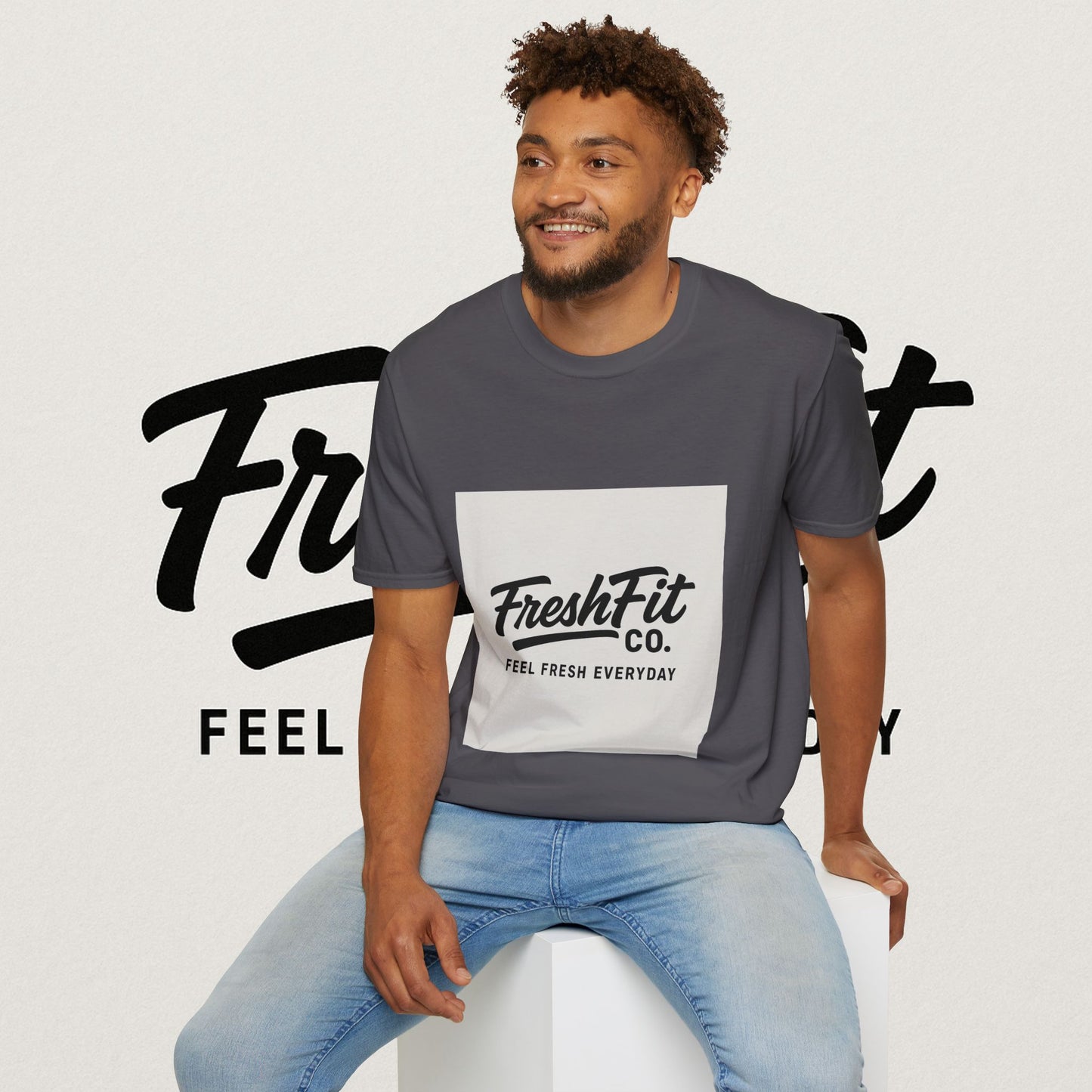 FreshFit Unisex Softstyle T-Shirt | Casual Wear, Gift for Fitness Enthusiasts, Everyday Comfort, Stylish Tee, Motivational Apparel