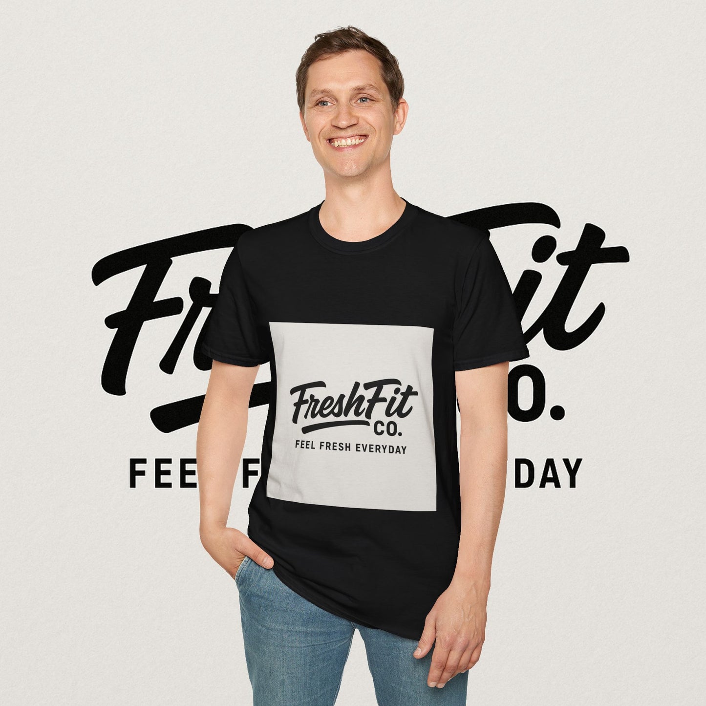 FreshFit Unisex Softstyle T-Shirt | Casual Wear, Gift for Fitness Enthusiasts, Everyday Comfort, Stylish Tee, Motivational Apparel