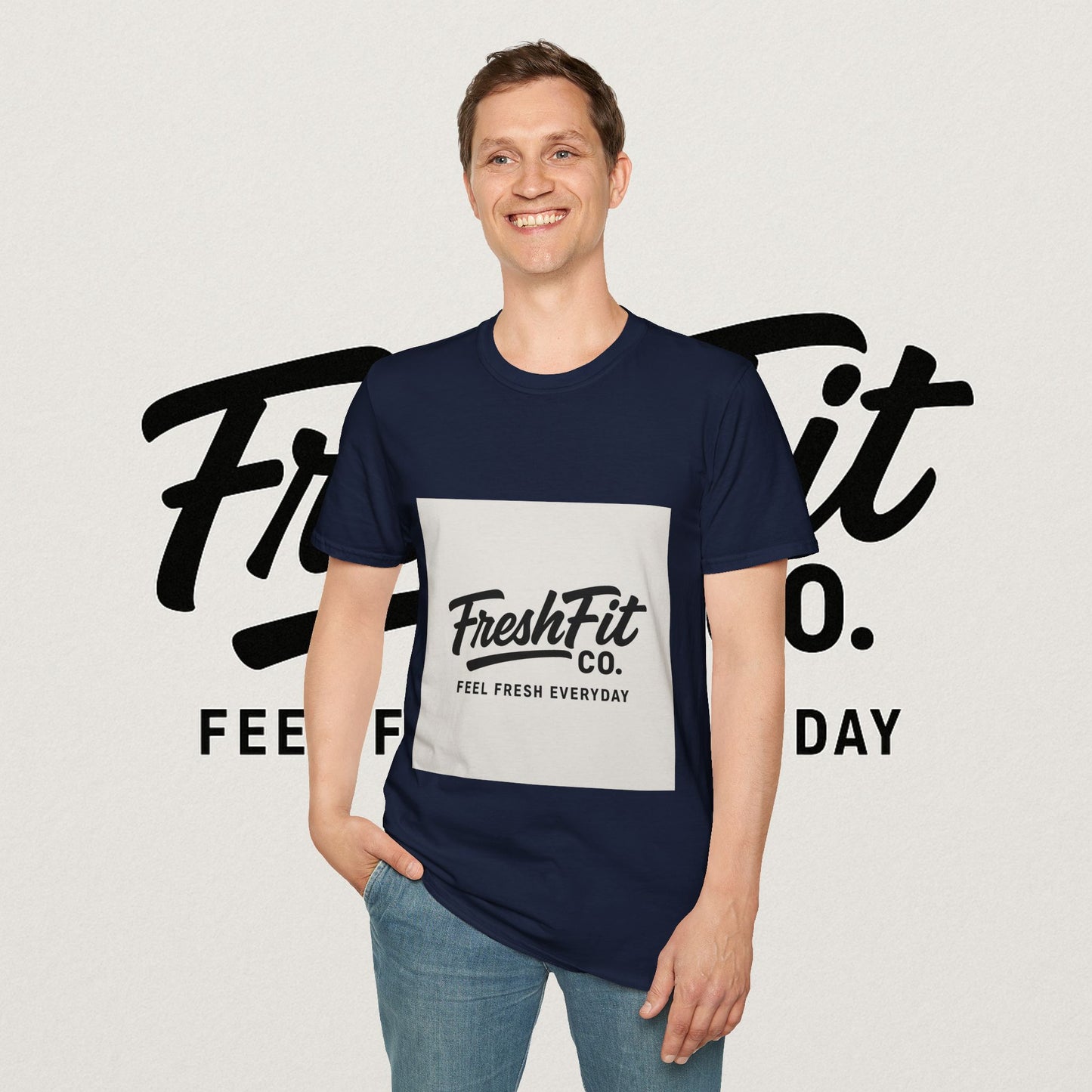 FreshFit Unisex Softstyle T-Shirt | Casual Wear, Gift for Fitness Enthusiasts, Everyday Comfort, Stylish Tee, Motivational Apparel
