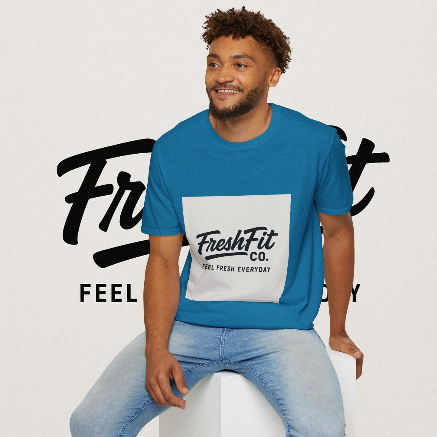 FreshFit Unisex Softstyle T-Shirt | Casual Wear, Gift for Fitness Enthusiasts, Everyday Comfort, Stylish Tee, Motivational Apparel