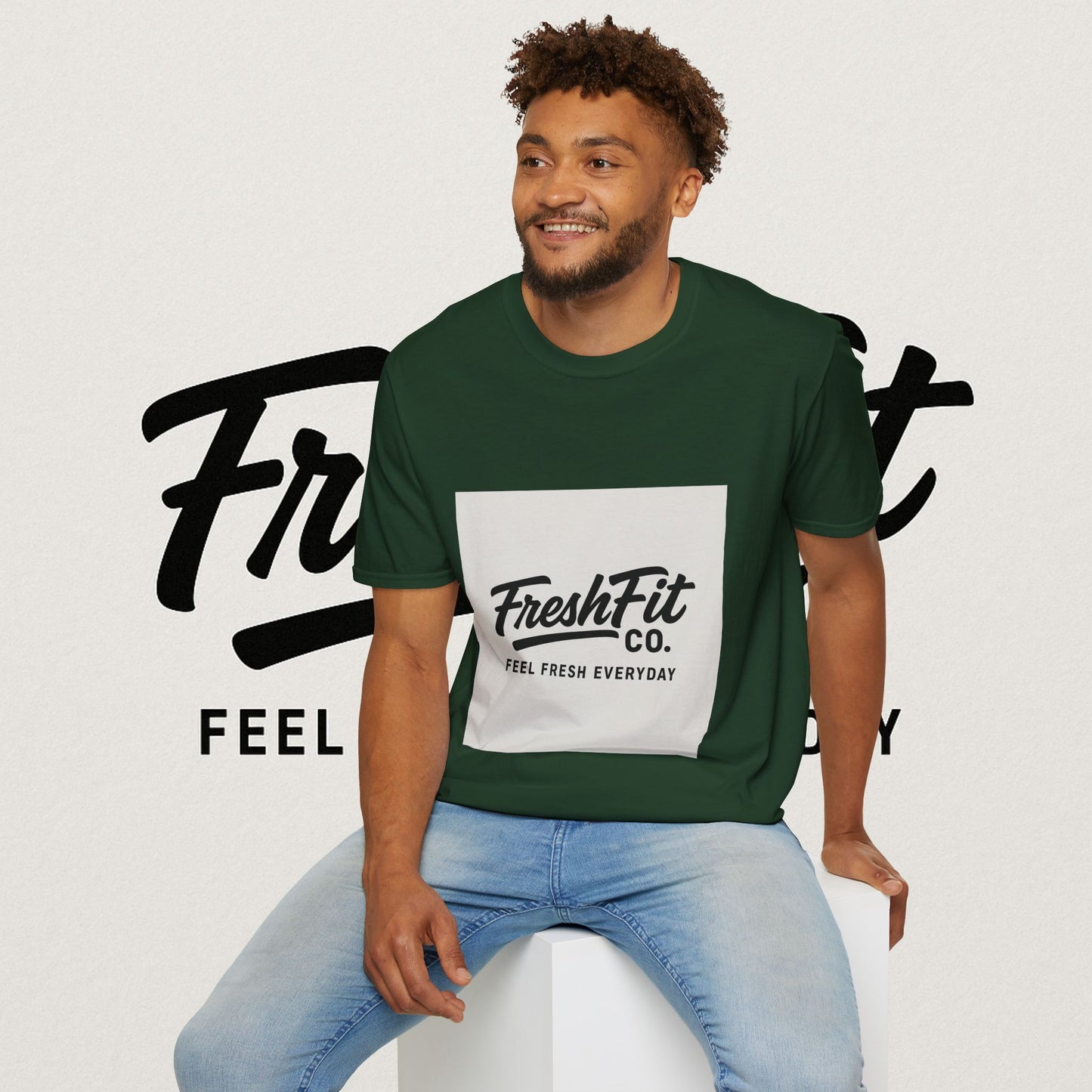 FreshFit Unisex Softstyle T-Shirt | Casual Wear, Gift for Fitness Enthusiasts, Everyday Comfort, Stylish Tee, Motivational Apparel