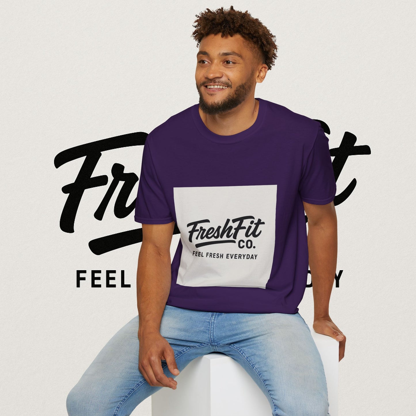FreshFit Unisex Softstyle T-Shirt | Casual Wear, Gift for Fitness Enthusiasts, Everyday Comfort, Stylish Tee, Motivational Apparel
