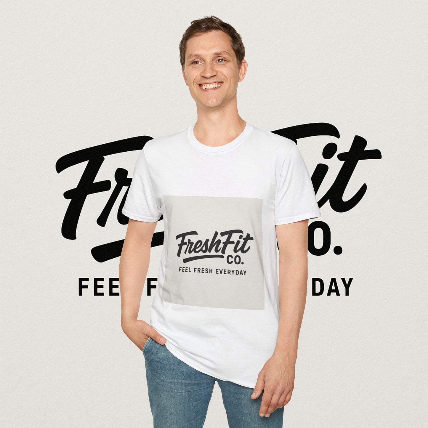 FreshFit Unisex Softstyle T-Shirt | Casual Wear, Gift for Fitness Enthusiasts, Everyday Comfort, Stylish Tee, Motivational Apparel
