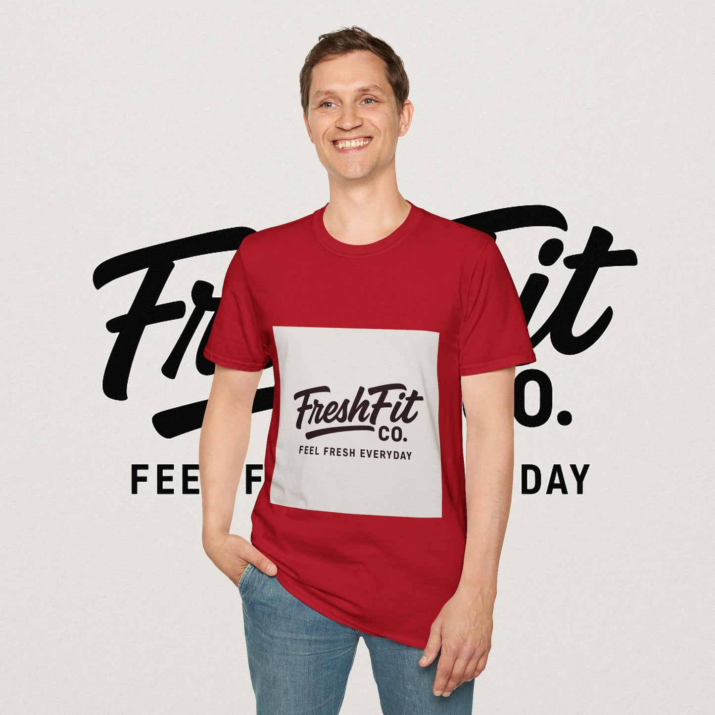 FreshFit Unisex Softstyle T-Shirt | Casual Wear, Gift for Fitness Enthusiasts, Everyday Comfort, Stylish Tee, Motivational Apparel