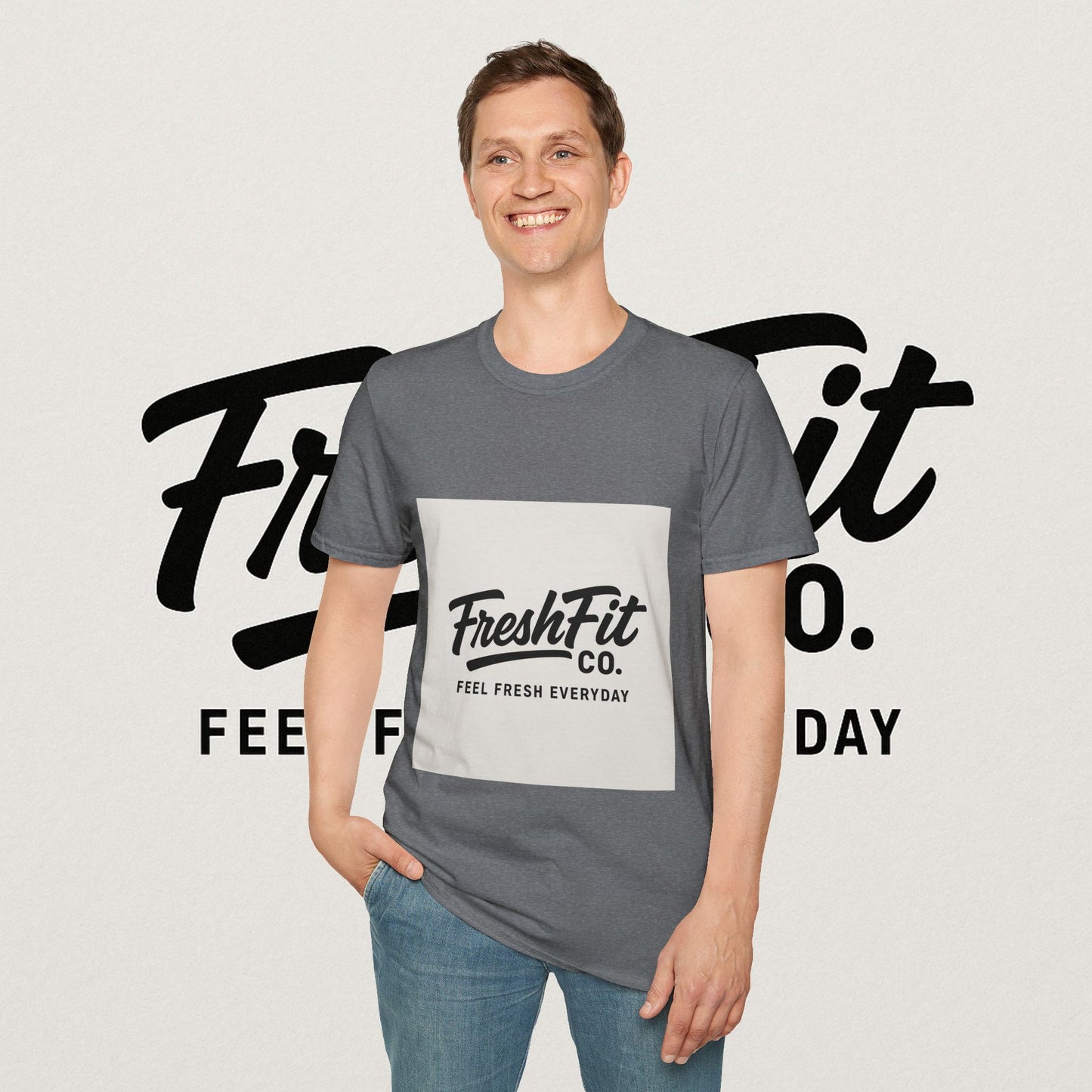 FreshFit Unisex Softstyle T-Shirt | Casual Wear, Gift for Fitness Enthusiasts, Everyday Comfort, Stylish Tee, Motivational Apparel