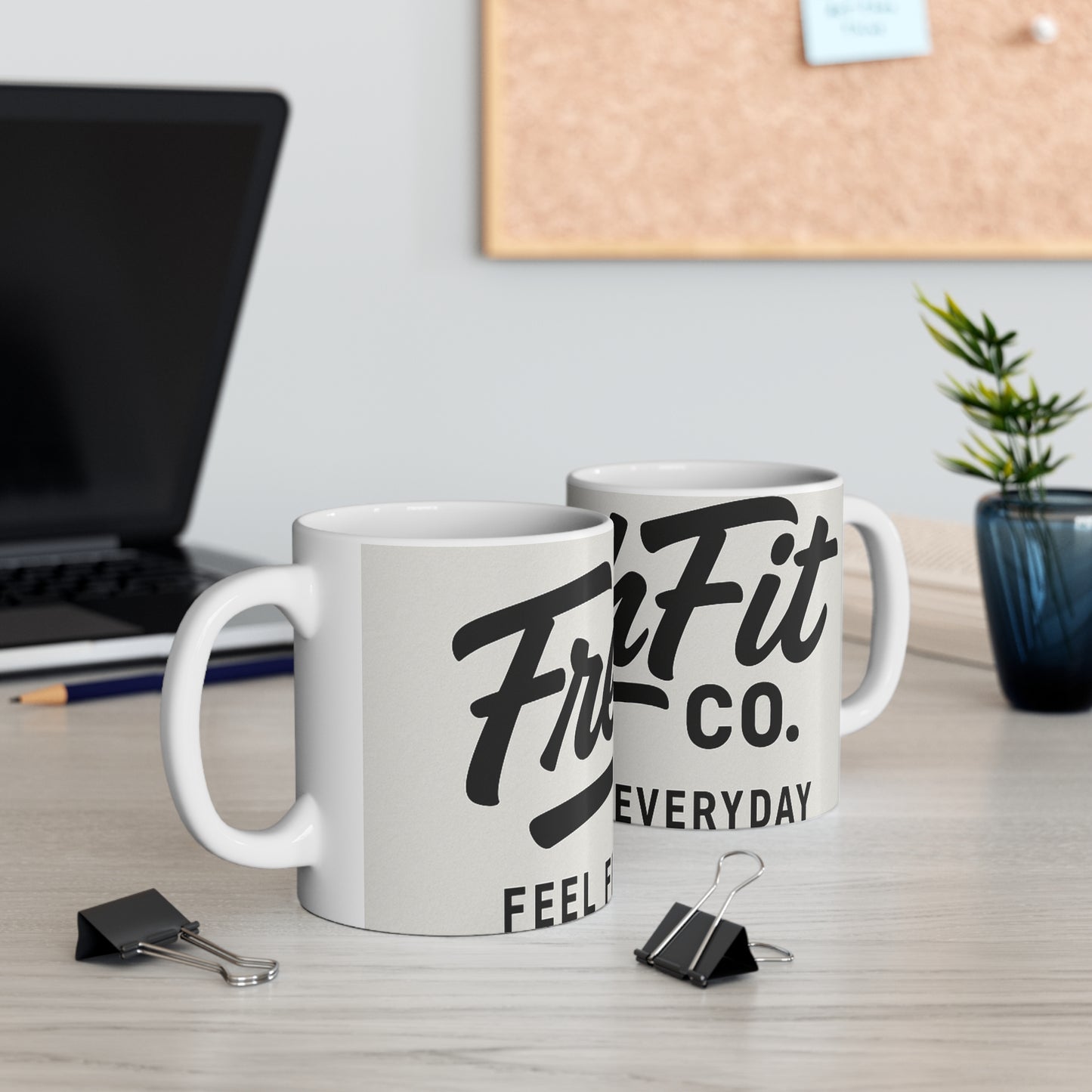 FreshFit Co Coffee Mug - Feel Fresh Everyday, Gift for Coffee Lovers, Home Decor, Office Essentials, Birthday Present