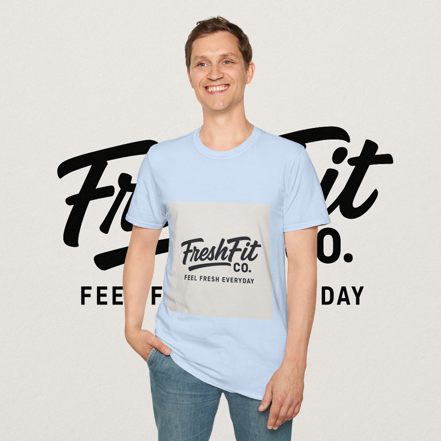 FreshFit Unisex Softstyle T-Shirt | Casual Wear, Gift for Fitness Enthusiasts, Everyday Comfort, Stylish Tee, Motivational Apparel