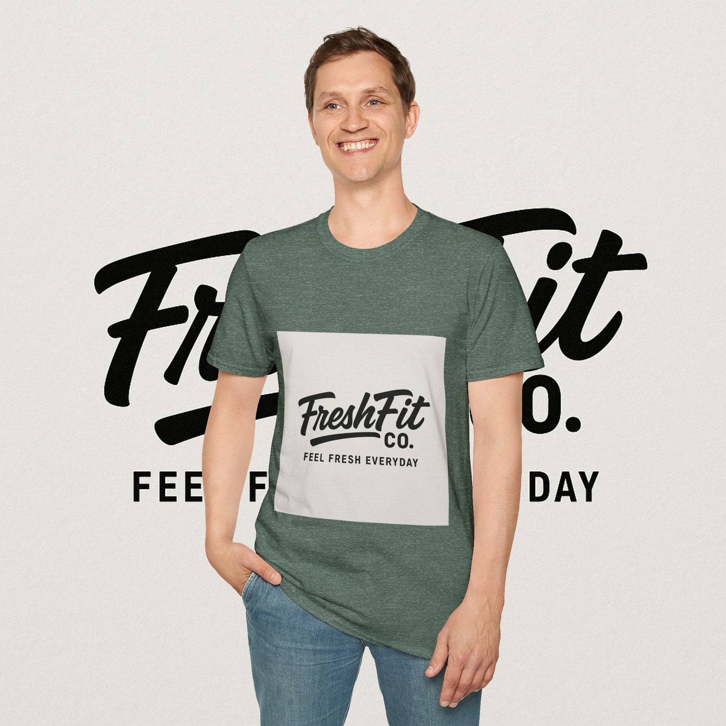 FreshFit Unisex Softstyle T-Shirt | Casual Wear, Gift for Fitness Enthusiasts, Everyday Comfort, Stylish Tee, Motivational Apparel