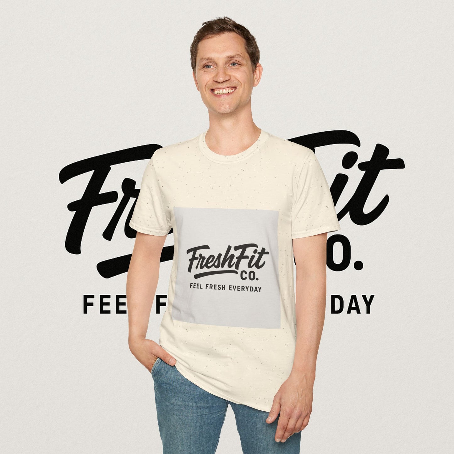 FreshFit Unisex Softstyle T-Shirt | Casual Wear, Gift for Fitness Enthusiasts, Everyday Comfort, Stylish Tee, Motivational Apparel