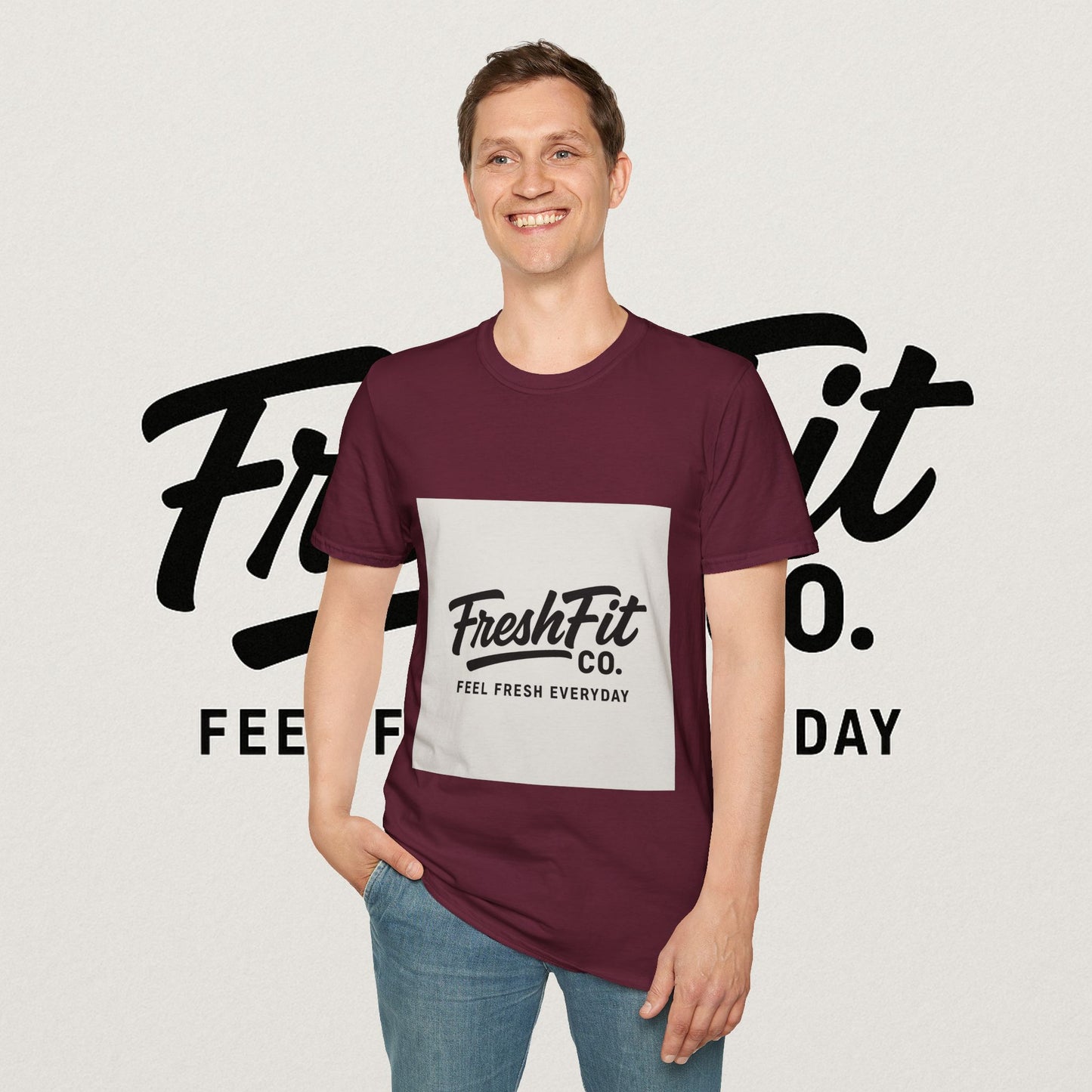 FreshFit Unisex Softstyle T-Shirt | Casual Wear, Gift for Fitness Enthusiasts, Everyday Comfort, Stylish Tee, Motivational Apparel