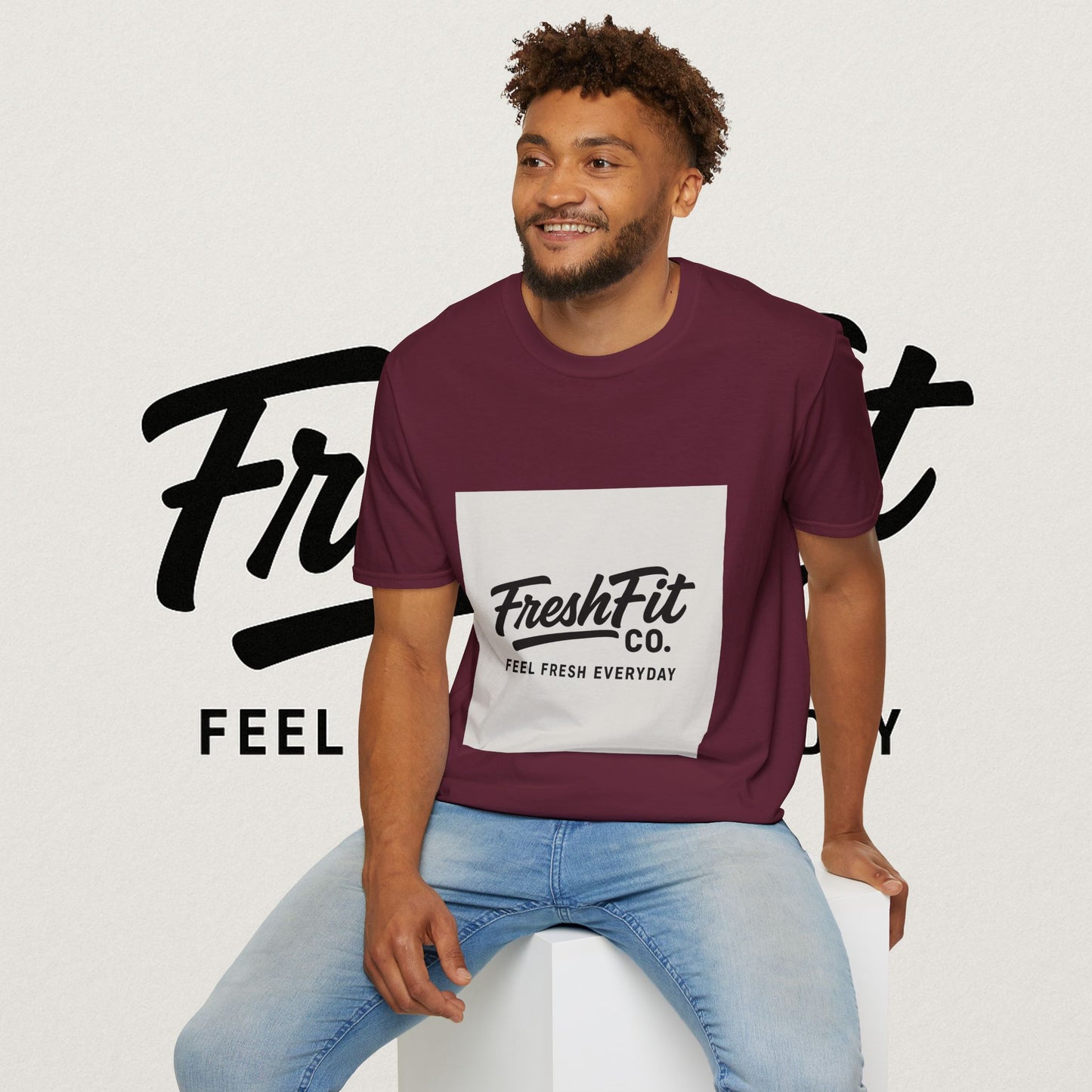 FreshFit Unisex Softstyle T-Shirt | Casual Wear, Gift for Fitness Enthusiasts, Everyday Comfort, Stylish Tee, Motivational Apparel