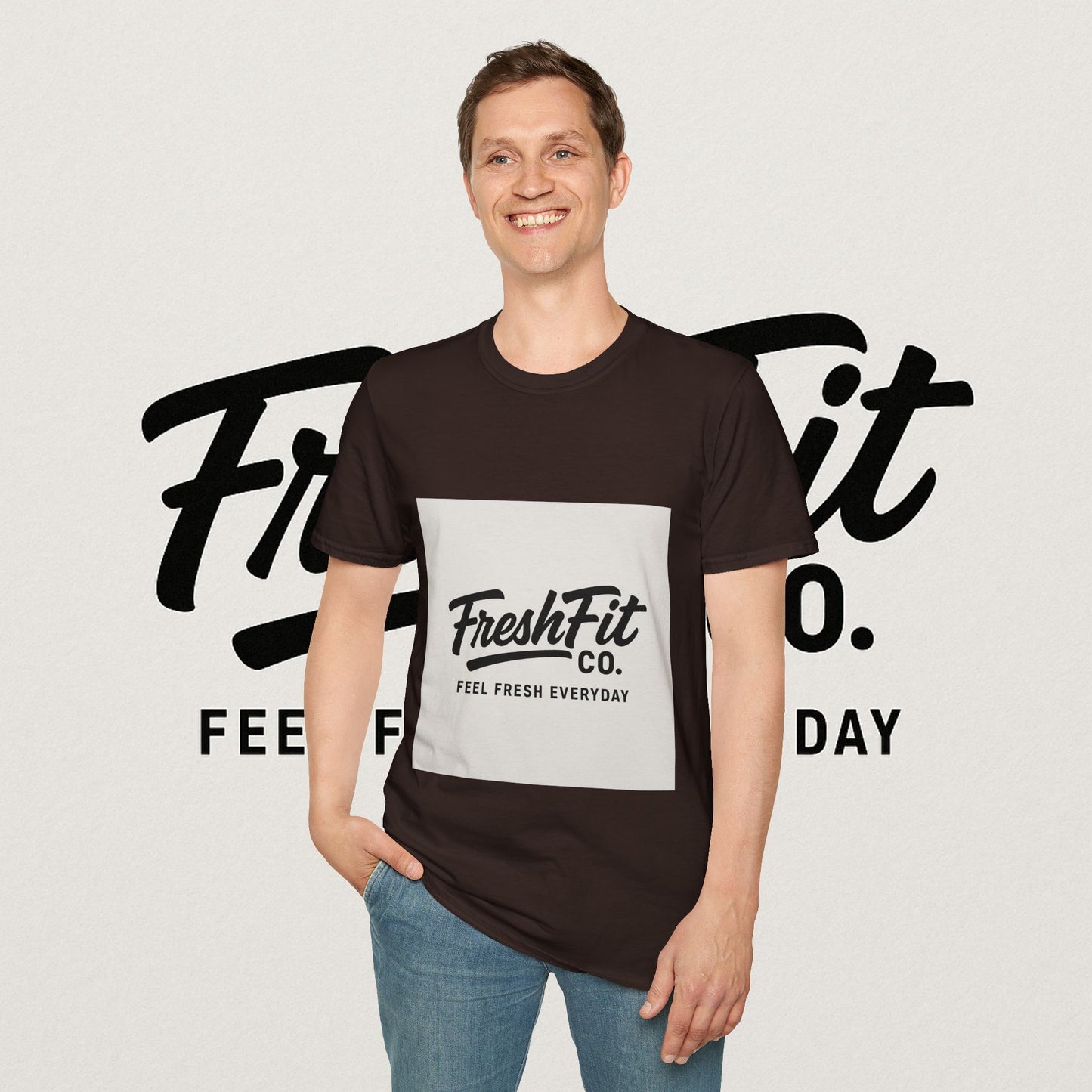 FreshFit Unisex Softstyle T-Shirt | Casual Wear, Gift for Fitness Enthusiasts, Everyday Comfort, Stylish Tee, Motivational Apparel