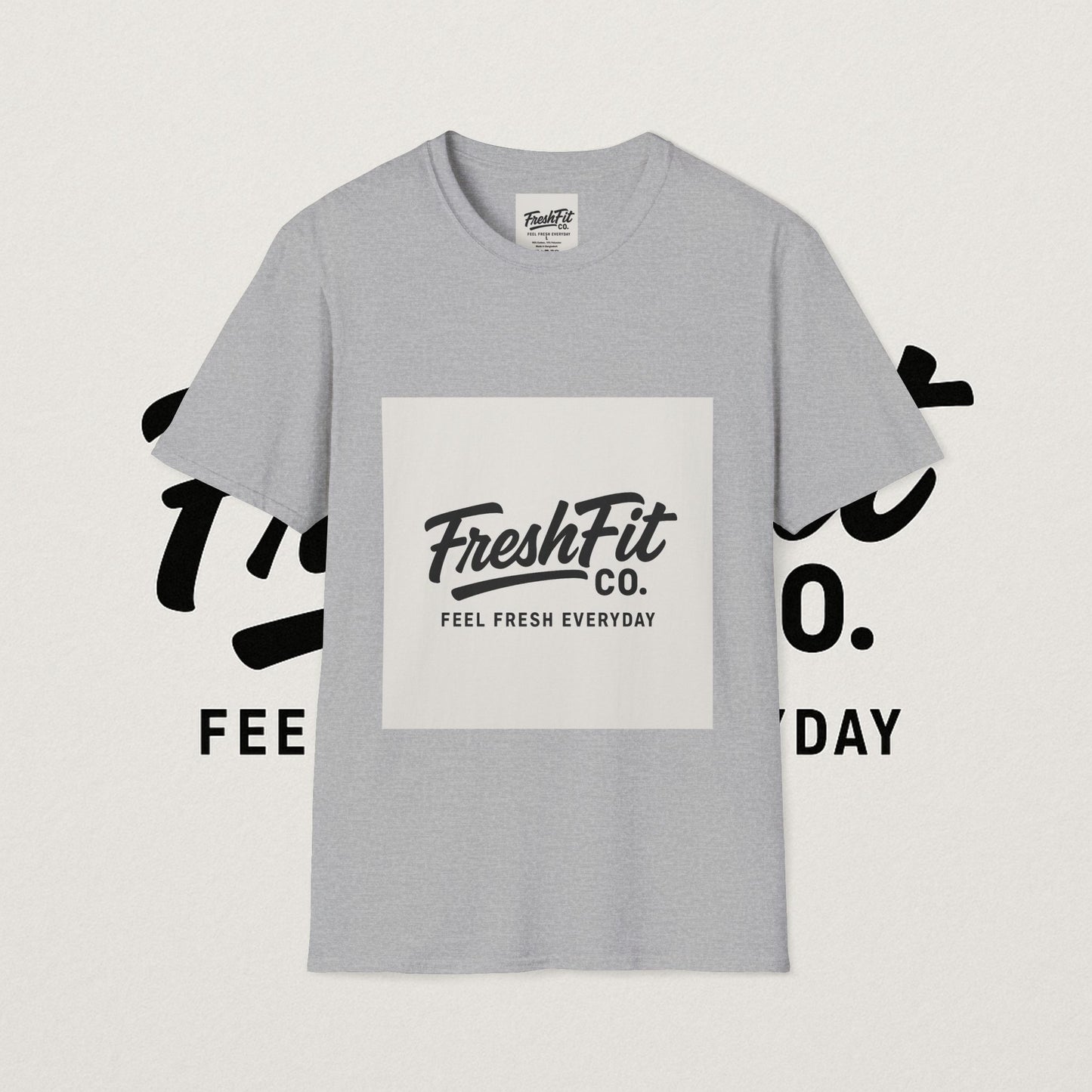 FreshFit Unisex Softstyle T-Shirt | Casual Wear, Gift for Fitness Enthusiasts, Everyday Comfort, Stylish Tee, Motivational Apparel