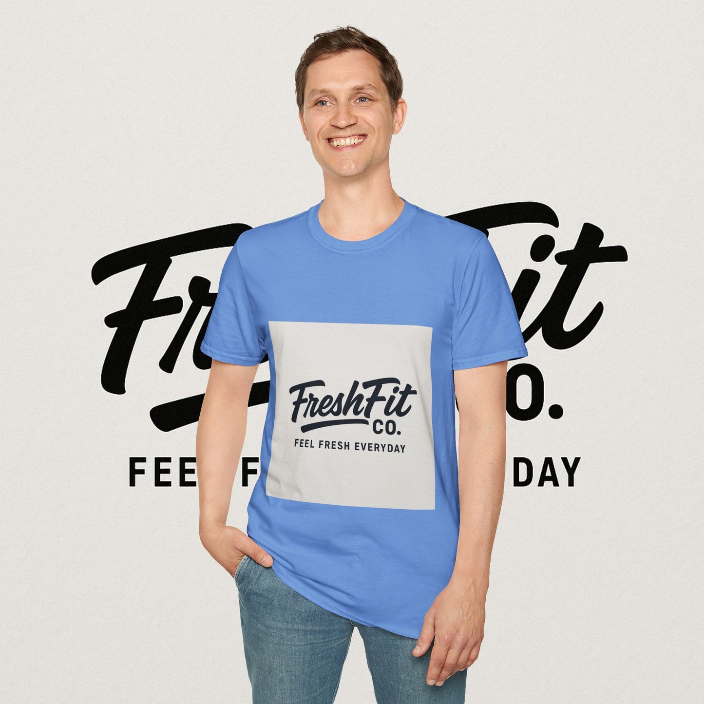 FreshFit Unisex Softstyle T-Shirt | Casual Wear, Gift for Fitness Enthusiasts, Everyday Comfort, Stylish Tee, Motivational Apparel
