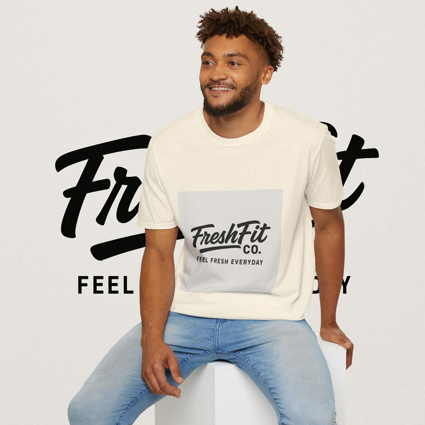 FreshFit Unisex Softstyle T-Shirt | Casual Wear, Gift for Fitness Enthusiasts, Everyday Comfort, Stylish Tee, Motivational Apparel