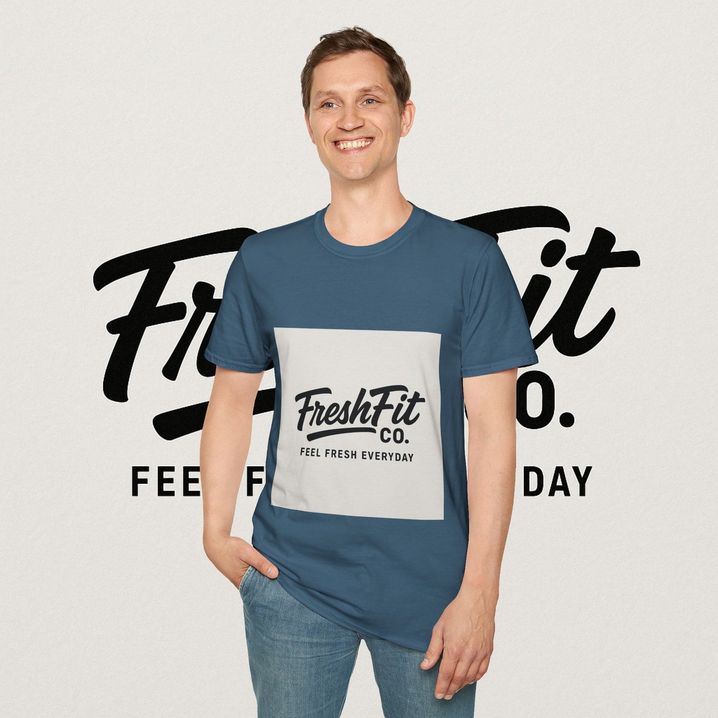 FreshFit Unisex Softstyle T-Shirt | Casual Wear, Gift for Fitness Enthusiasts, Everyday Comfort, Stylish Tee, Motivational Apparel