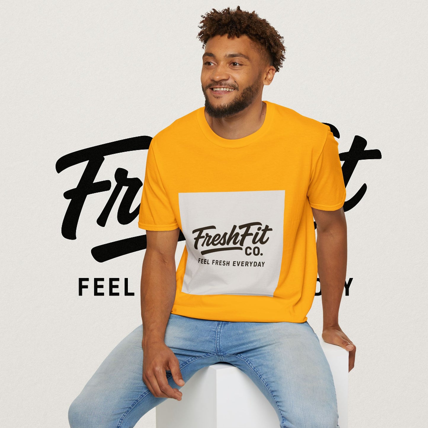 FreshFit Unisex Softstyle T-Shirt | Casual Wear, Gift for Fitness Enthusiasts, Everyday Comfort, Stylish Tee, Motivational Apparel