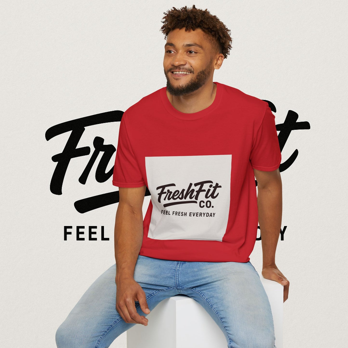FreshFit Unisex Softstyle T-Shirt | Casual Wear, Gift for Fitness Enthusiasts, Everyday Comfort, Stylish Tee, Motivational Apparel