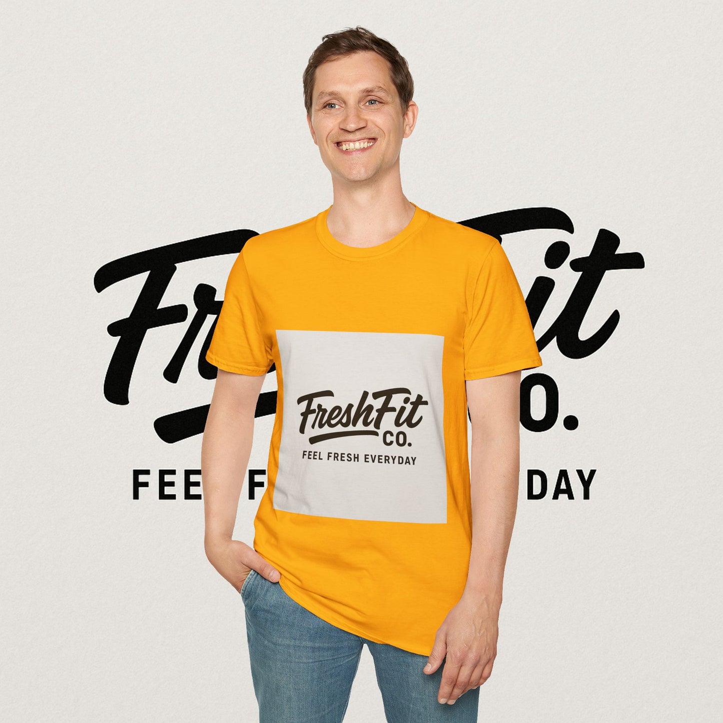 FreshFit Unisex Softstyle T-Shirt | Casual Wear, Gift for Fitness Enthusiasts, Everyday Comfort, Stylish Tee, Motivational Apparel
