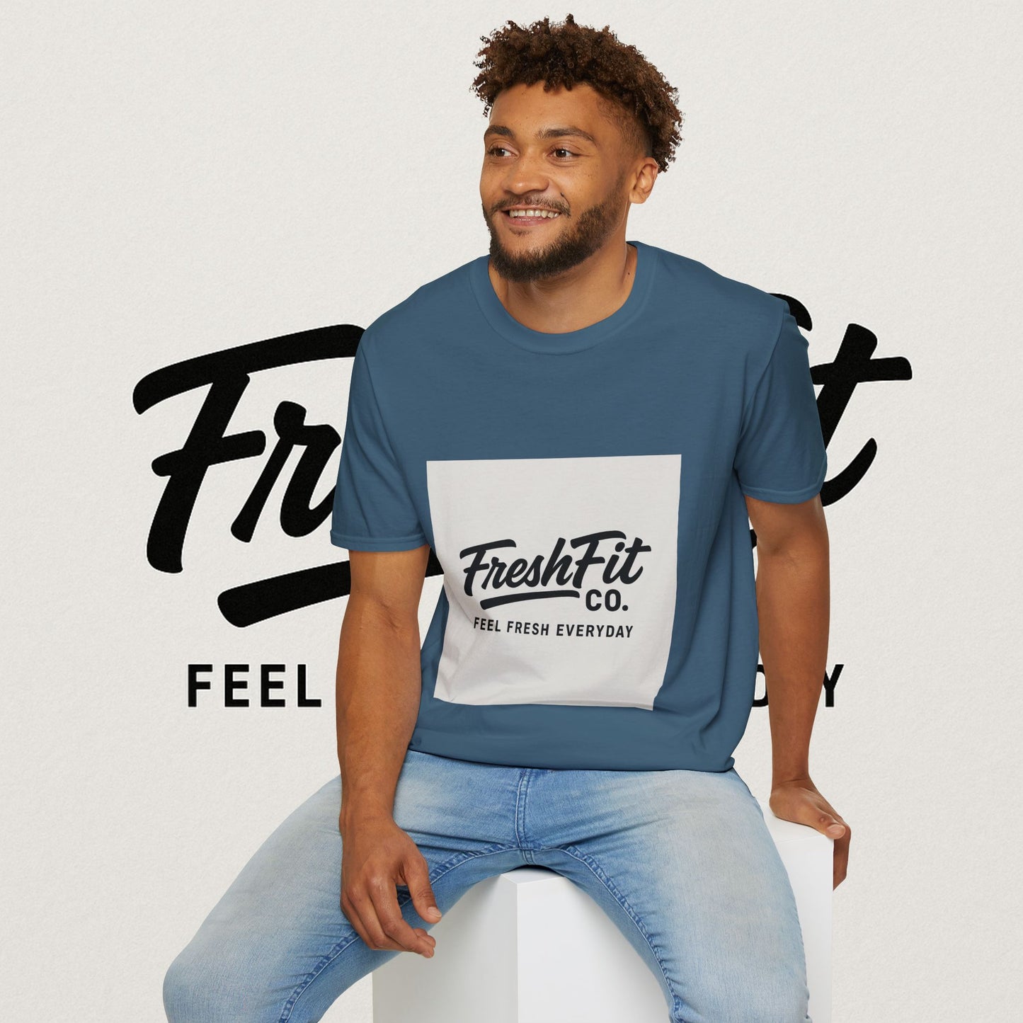 FreshFit Unisex Softstyle T-Shirt | Casual Wear, Gift for Fitness Enthusiasts, Everyday Comfort, Stylish Tee, Motivational Apparel