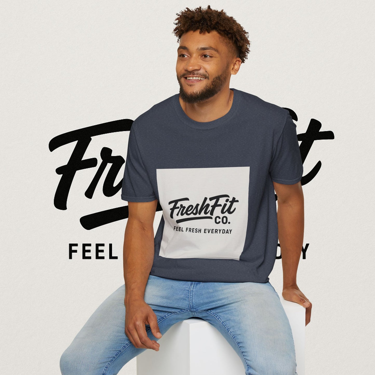 FreshFit Unisex Softstyle T-Shirt | Casual Wear, Gift for Fitness Enthusiasts, Everyday Comfort, Stylish Tee, Motivational Apparel