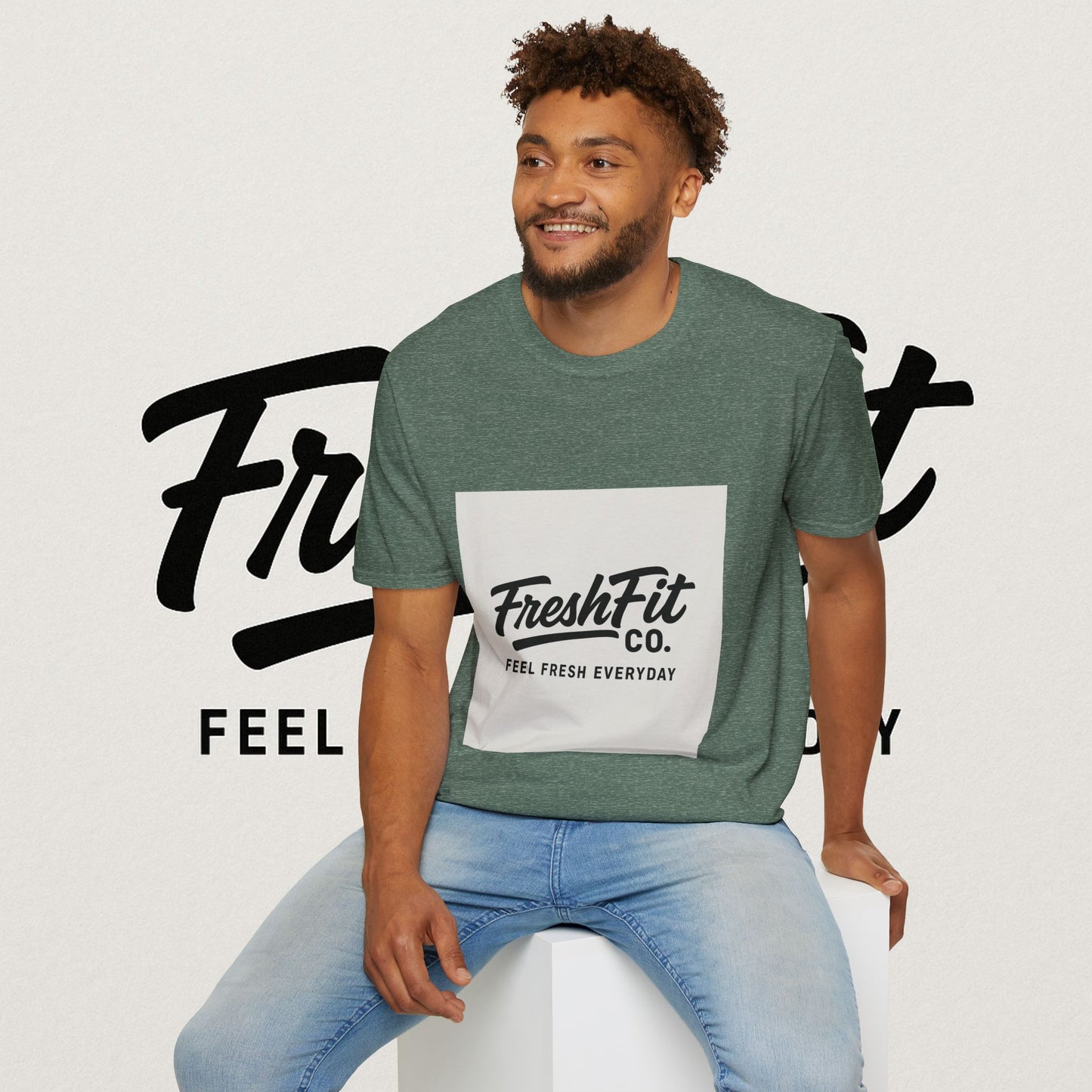 FreshFit Unisex Softstyle T-Shirt | Casual Wear, Gift for Fitness Enthusiasts, Everyday Comfort, Stylish Tee, Motivational Apparel