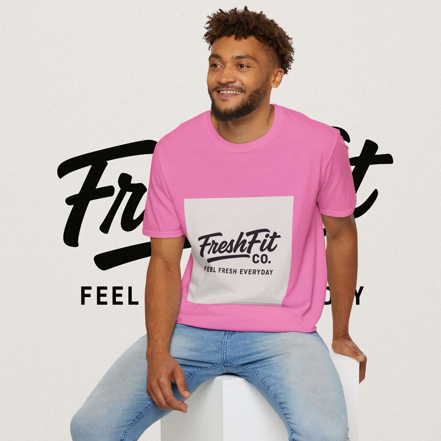 FreshFit Unisex Softstyle T-Shirt | Casual Wear, Gift for Fitness Enthusiasts, Everyday Comfort, Stylish Tee, Motivational Apparel