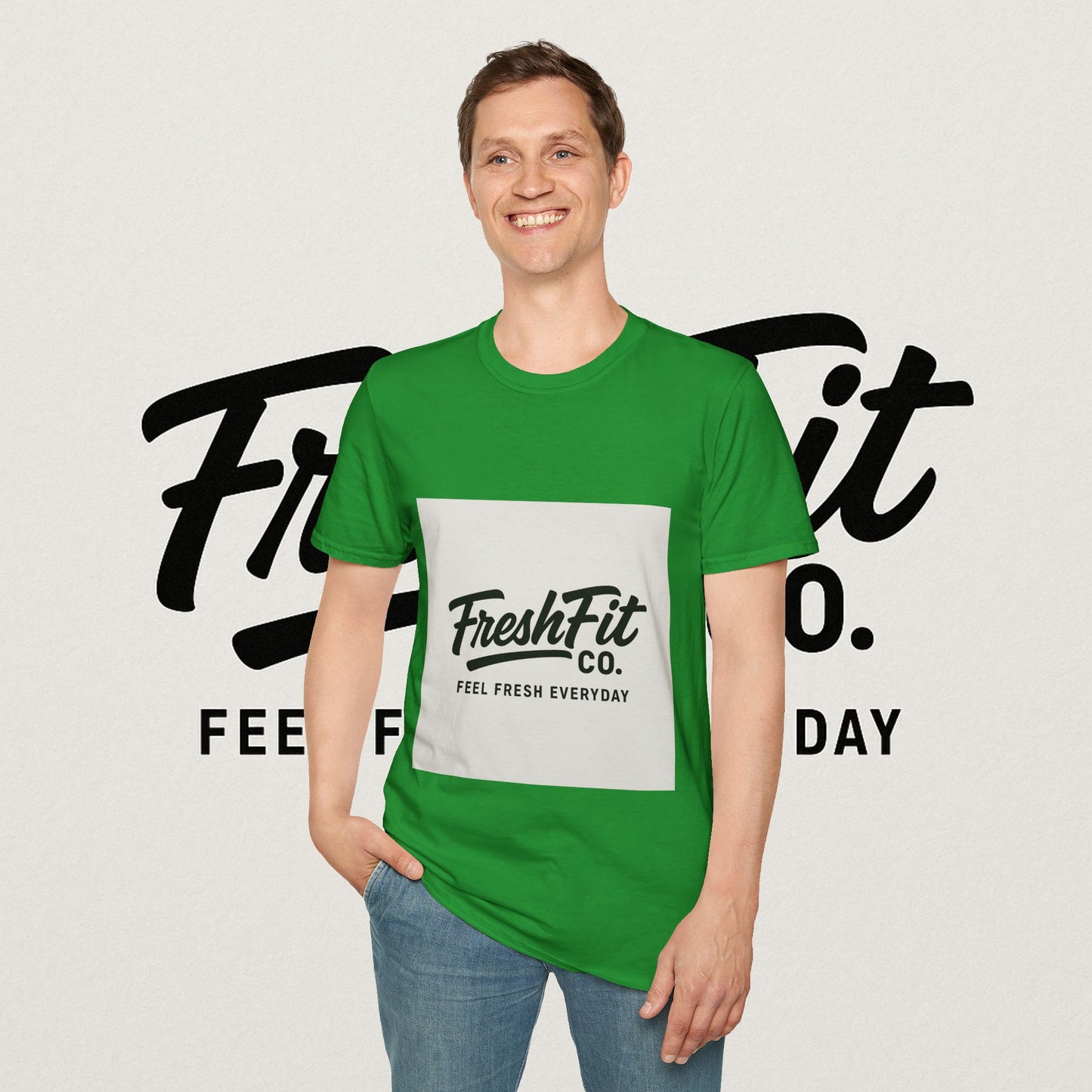 FreshFit Unisex Softstyle T-Shirt | Casual Wear, Gift for Fitness Enthusiasts, Everyday Comfort, Stylish Tee, Motivational Apparel