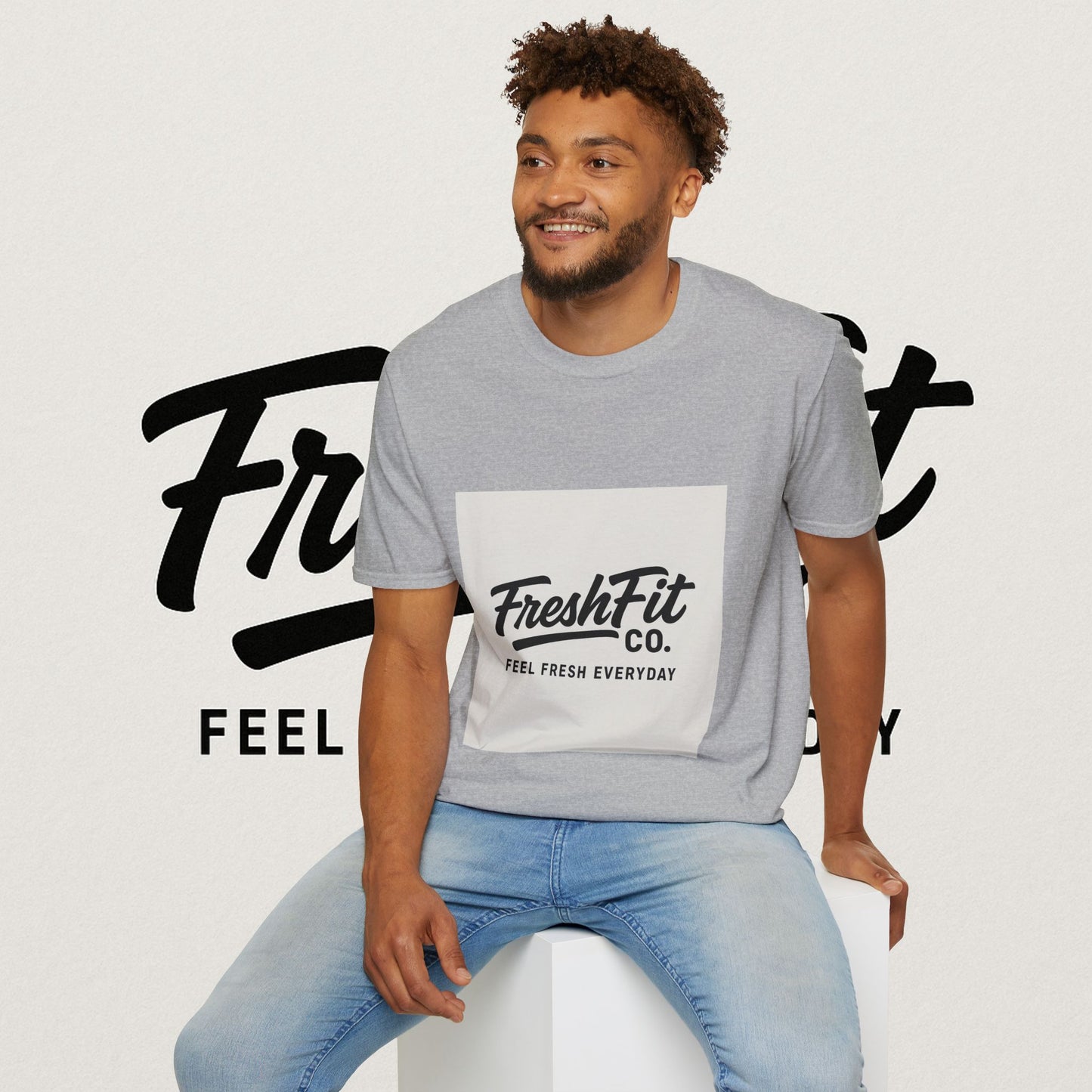 FreshFit Unisex Softstyle T-Shirt | Casual Wear, Gift for Fitness Enthusiasts, Everyday Comfort, Stylish Tee, Motivational Apparel