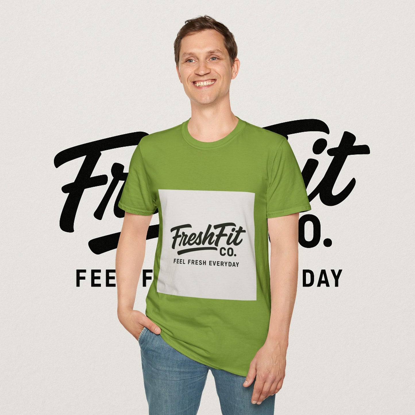 FreshFit Unisex Softstyle T-Shirt | Casual Wear, Gift for Fitness Enthusiasts, Everyday Comfort, Stylish Tee, Motivational Apparel