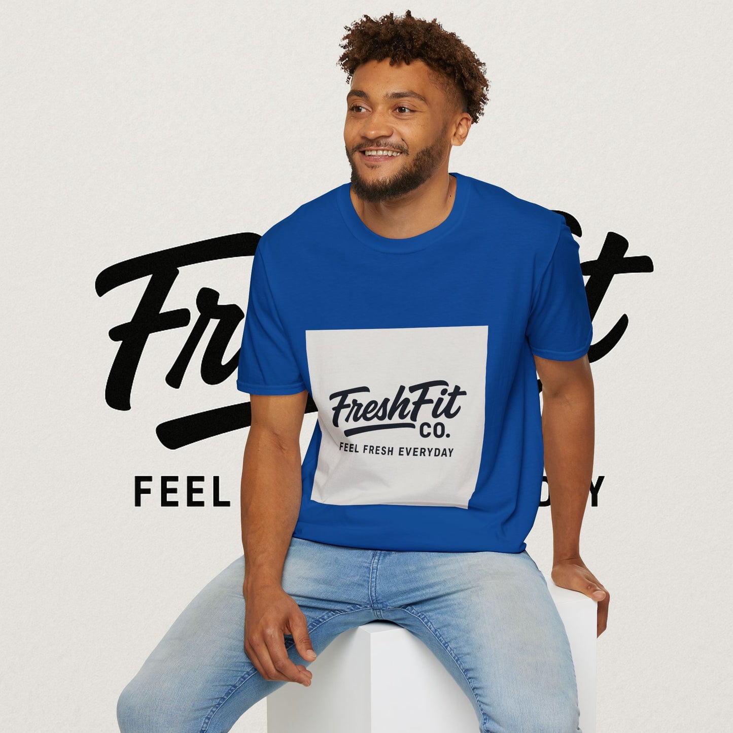 FreshFit Unisex Softstyle T-Shirt | Casual Wear, Gift for Fitness Enthusiasts, Everyday Comfort, Stylish Tee, Motivational Apparel