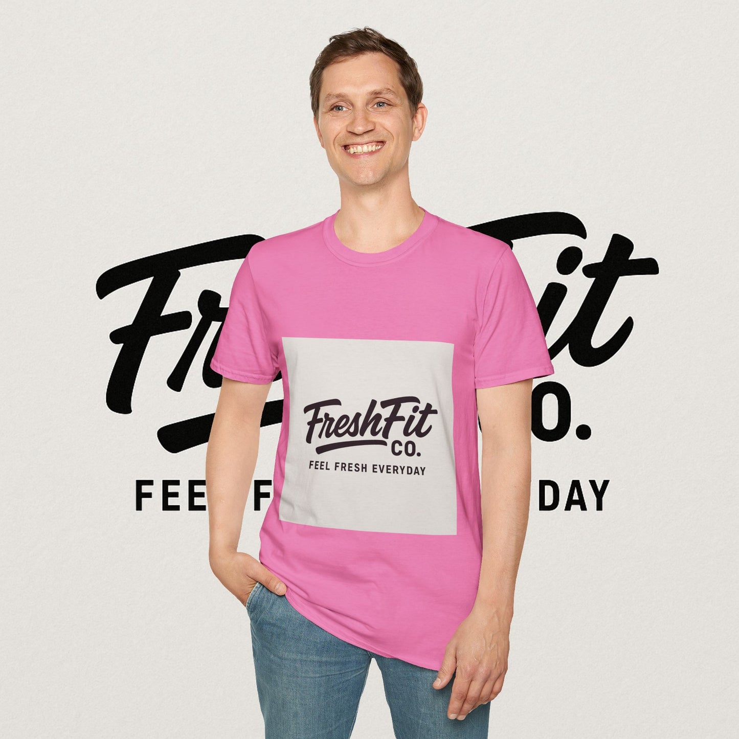 FreshFit Unisex Softstyle T-Shirt | Casual Wear, Gift for Fitness Enthusiasts, Everyday Comfort, Stylish Tee, Motivational Apparel