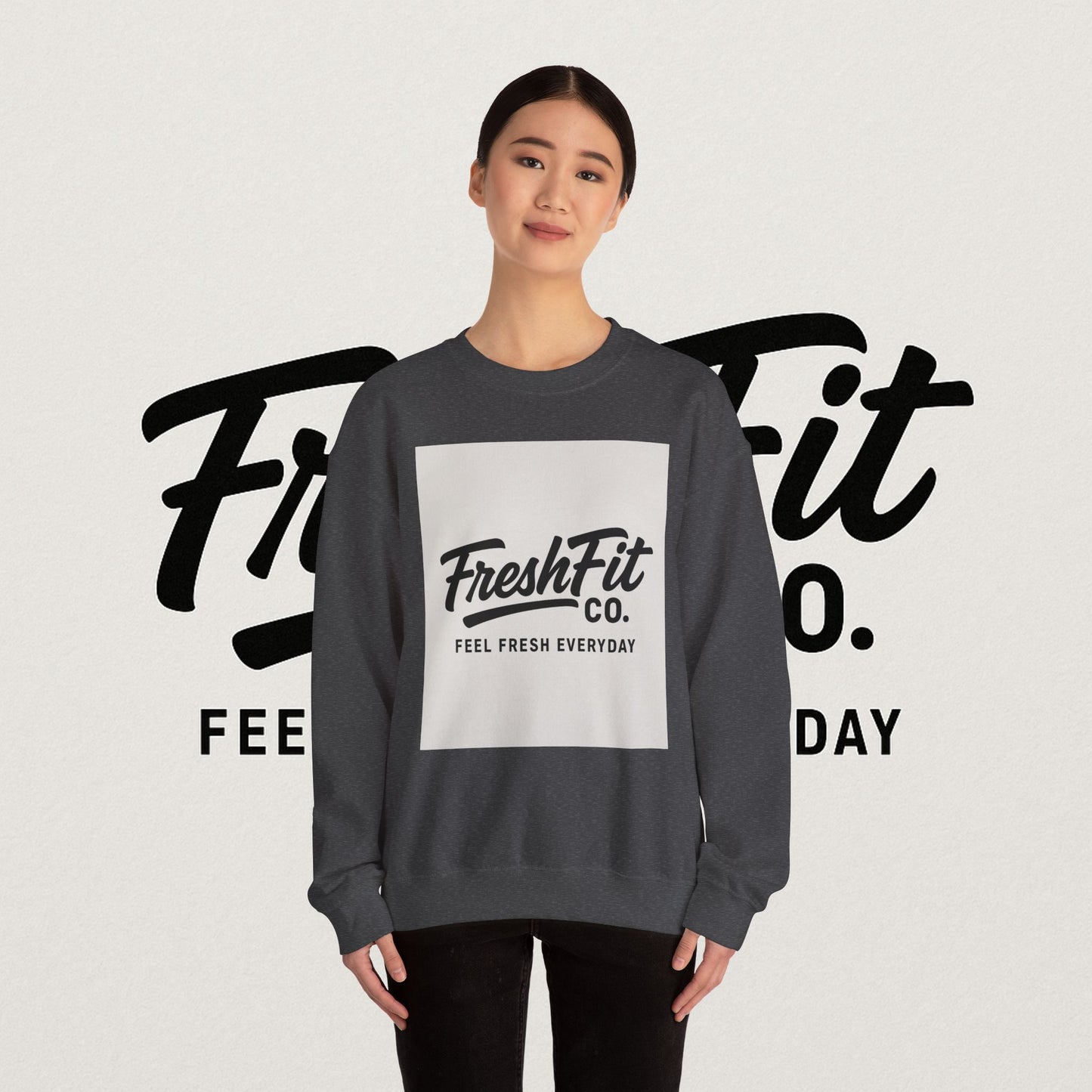 FreshFit Unisex Heavy Blend™ Sweatshirt, Casual Everyday Wear, Gift for Him/Her, Comfortable Stylish Pullover, Perfect for Fall/Winter