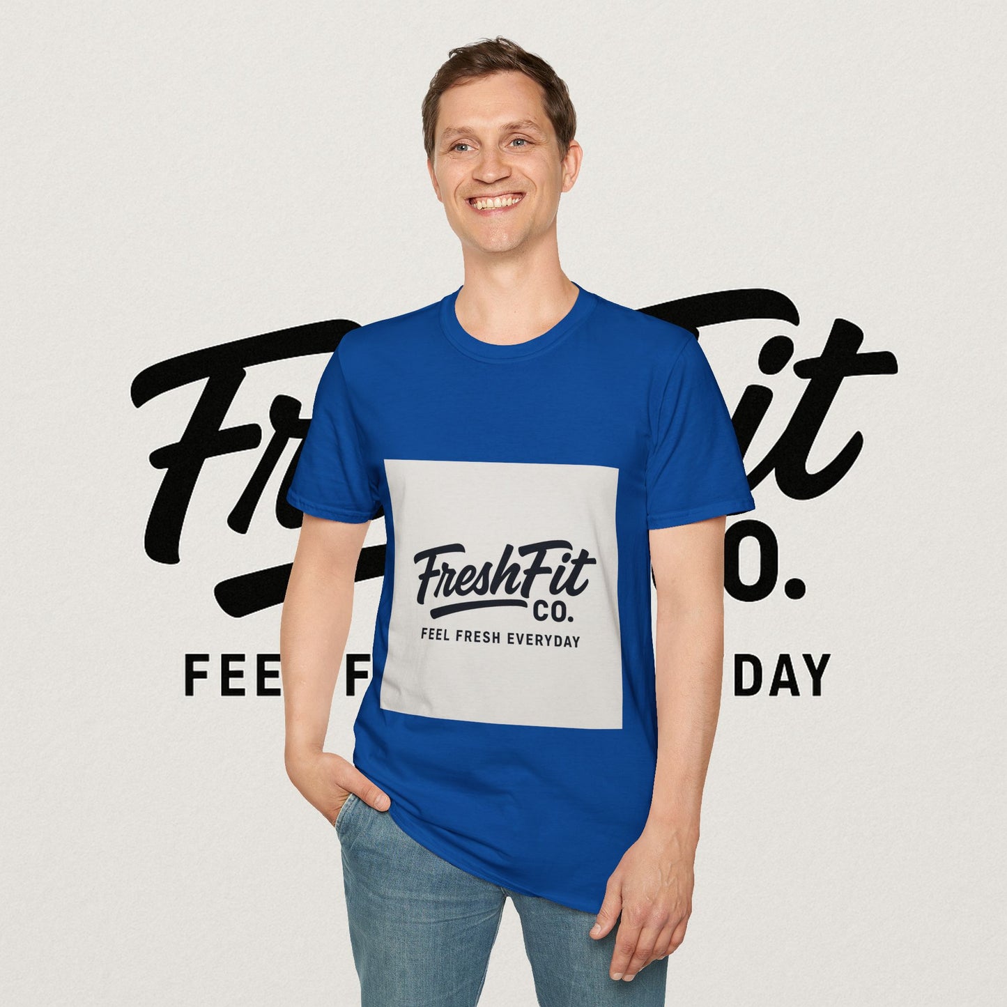 FreshFit Unisex Softstyle T-Shirt | Casual Wear, Gift for Fitness Enthusiasts, Everyday Comfort, Stylish Tee, Motivational Apparel
