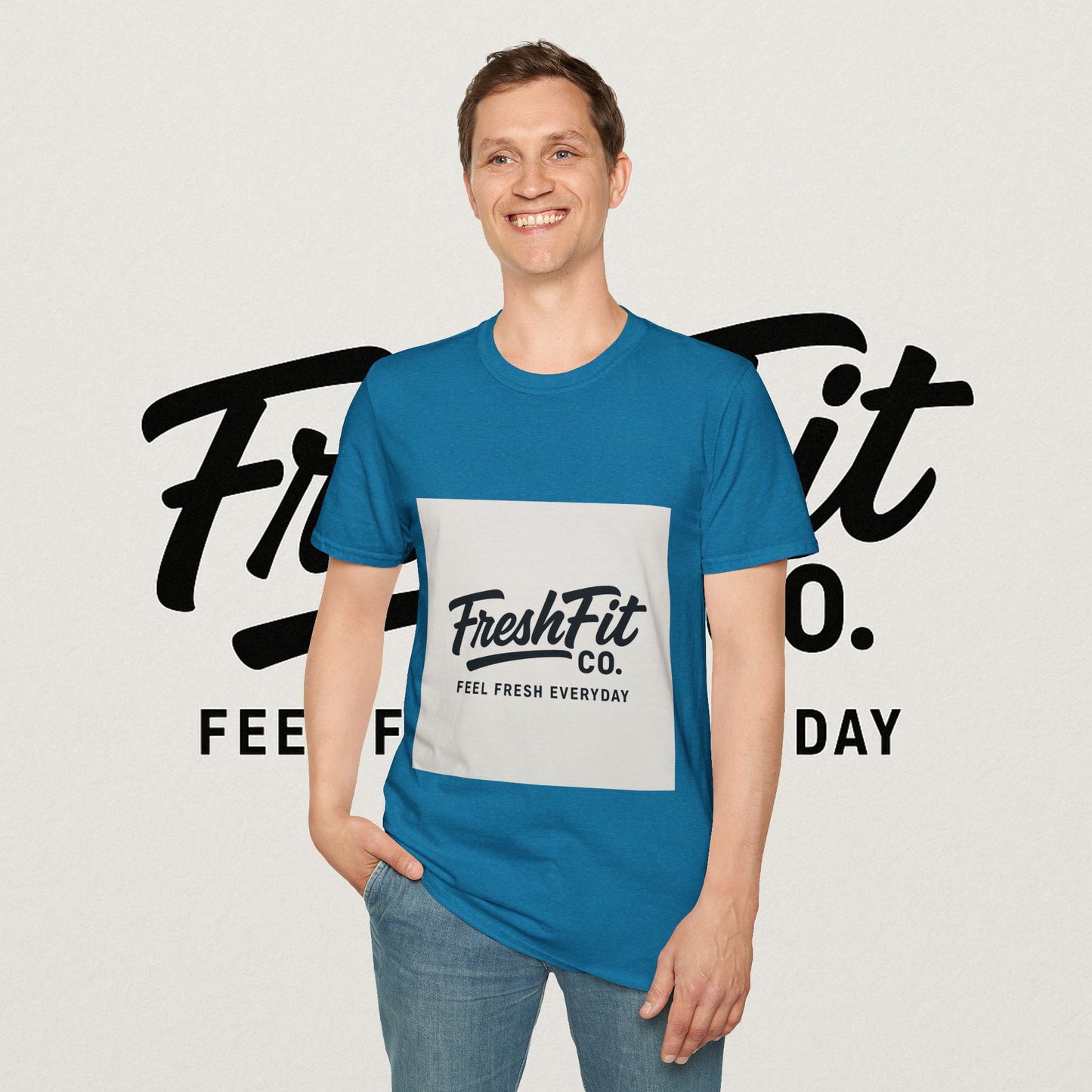 FreshFit Unisex Softstyle T-Shirt | Casual Wear, Gift for Fitness Enthusiasts, Everyday Comfort, Stylish Tee, Motivational Apparel