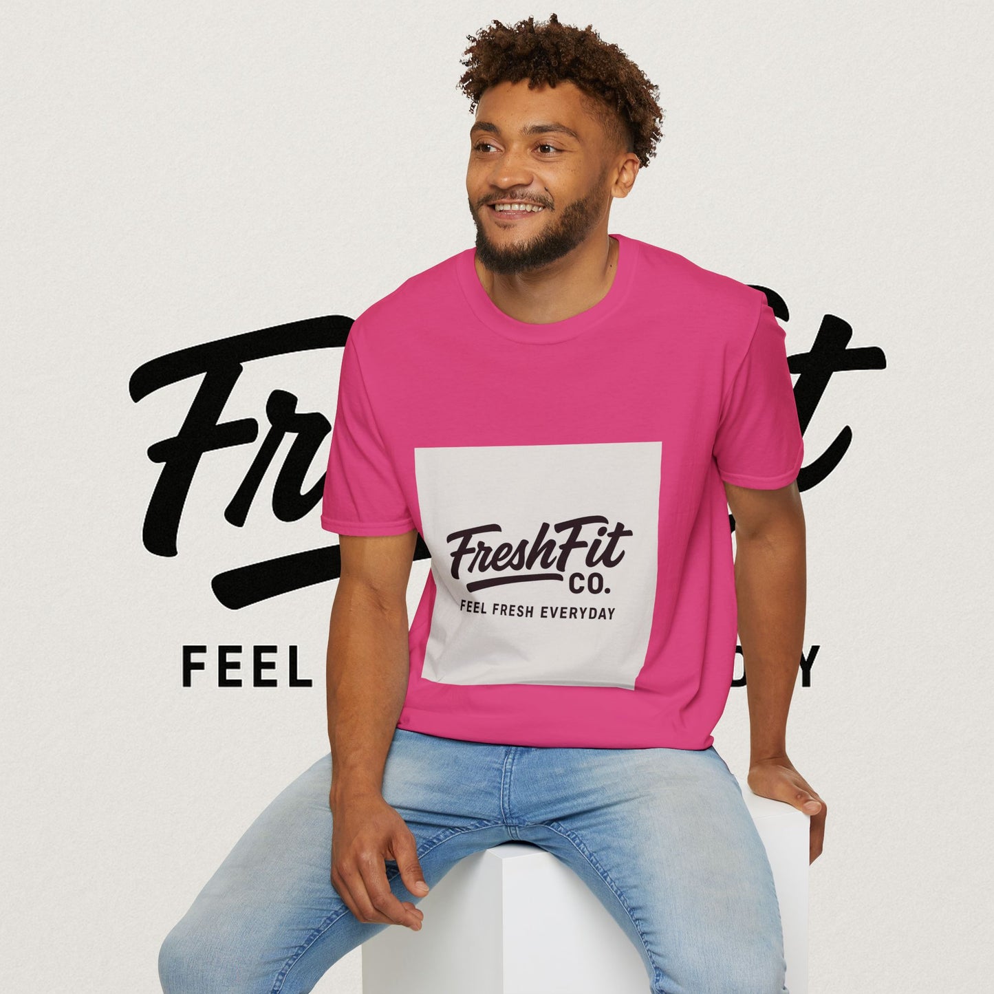 FreshFit Unisex Softstyle T-Shirt | Casual Wear, Gift for Fitness Enthusiasts, Everyday Comfort, Stylish Tee, Motivational Apparel