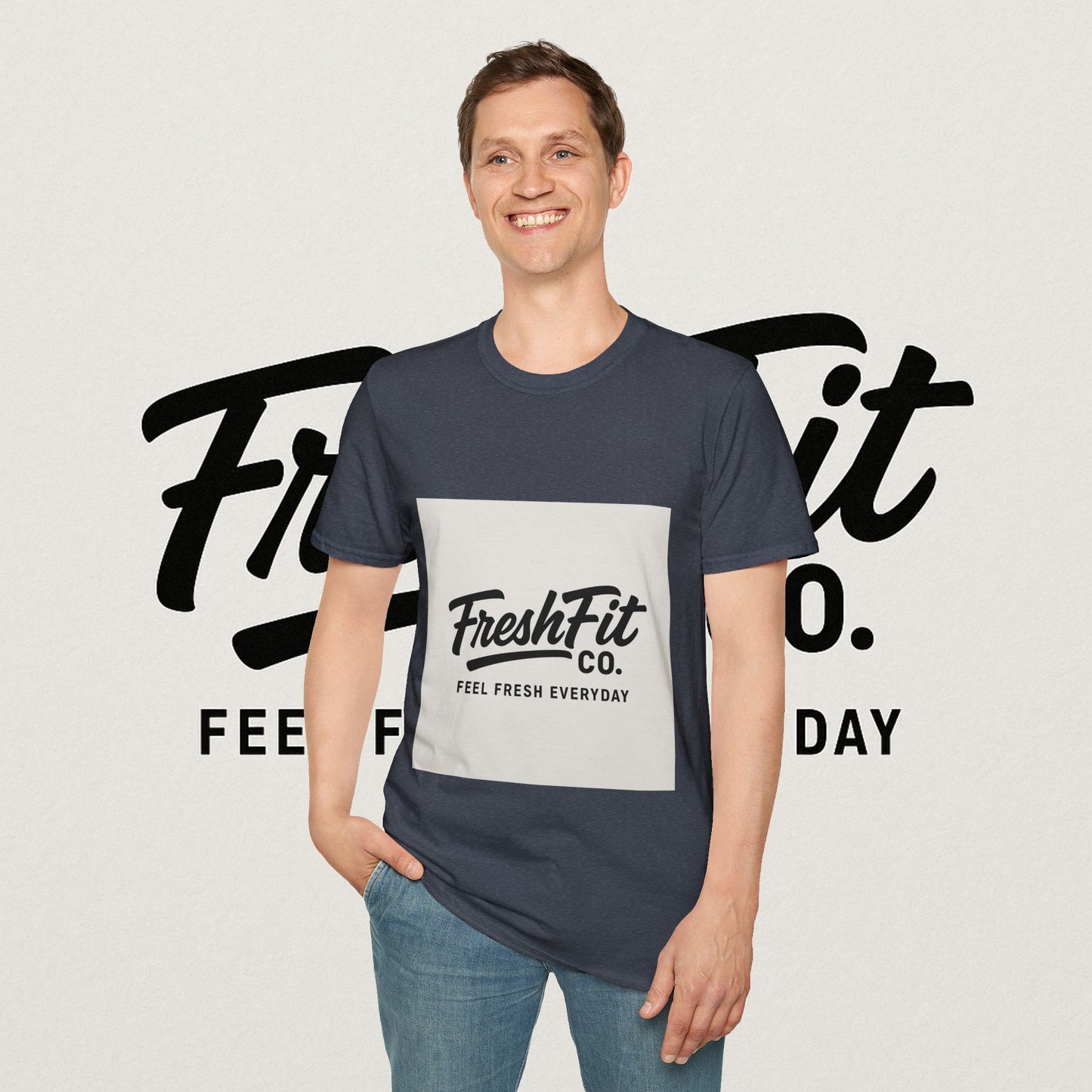 FreshFit Unisex Softstyle T-Shirt | Casual Wear, Gift for Fitness Enthusiasts, Everyday Comfort, Stylish Tee, Motivational Apparel
